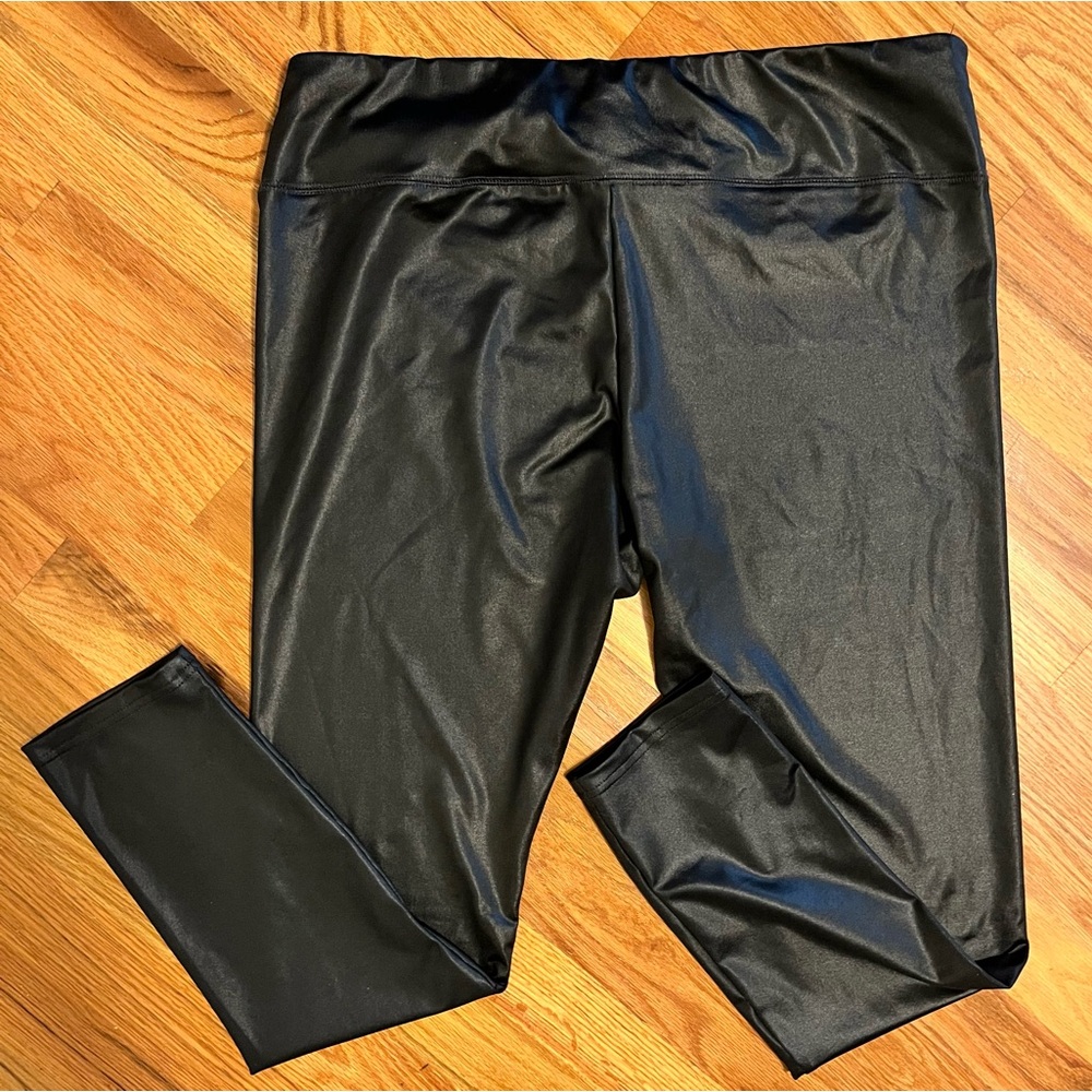 2X Wild Fable Liquid Shiny Black Skinny Leggings. Great under tunic NWOT.